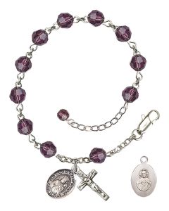 Our Lady of Czestochowa RB9400-9421 6mm Rosary Bracelet Available in 12 colors