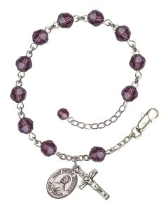 Saint Andre Bessette RB9400-9424 6mm Rosary Bracelet Available in 12 colors