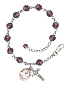 Saint Joseph Marello RB9400-9430 6mm Rosary Bracelet Available in 12 colors