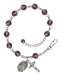 Our Lady of Precious Blood RB9400-9448 6mm Rosary Bracelet Available in 12 colors