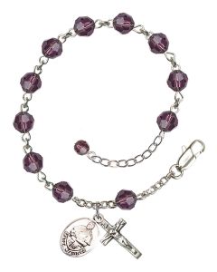Pope Francis RB9400-9451 6mm Rosary Bracelet Available in 12 colors