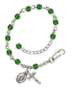 Miraculous RBI0034 4mm Infant Rosary Bracelet Available in 15 colors
