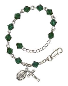 Miraculous RBI9550 5mm Infant Rosary Bracelet Available in 14 colors