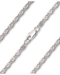 Scroll Chain Rhodium/Hamilton Gold SCRL - 2.75mm
