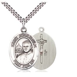 St John Paul II Oval Patron Saint Series Available in 3 Sizes