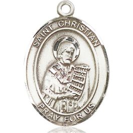 St Christian Demosthenes Oval Patron Saint Series Available in 3 Sizes