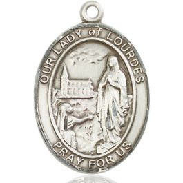 Our Lady of Lourdes Oval Patron Saint Series Available in 3 Sizes