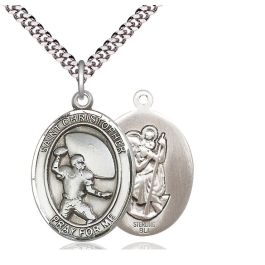 St Christpher Football Oval Patron Saint Series Available in 3 Sizes