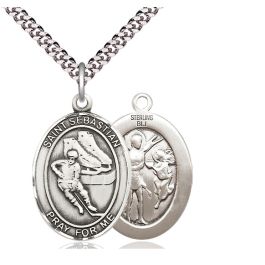 St Sebastian Hockey Oval Patron Saint Series Available in 3 Sizes