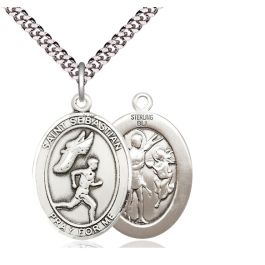 St Sebastian Track and Field Oval Patron Saint Series Available in 3 Sizes
