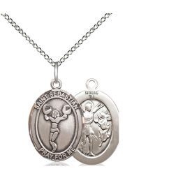 St Sebastian Cheerleading Oval Patron Saint Series Available in 3 Sizes
